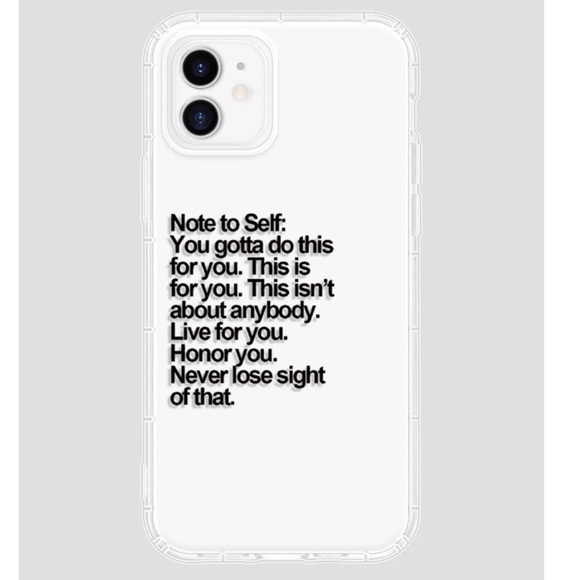 Accessories - Words Of Encouragement IPhone Case- Clear / Transparent